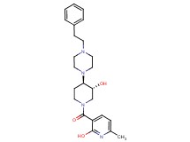 3-({(3R*,4R*)-3-hydroxy-4-[4-(2-phenylethyl)-1-piperazinyl]-1-piperidinyl}carbonyl)-6-methyl-2-pyridinol