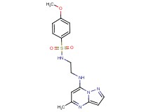 4-methoxy-N-{2-[(5-methylpyrazolo[1,5-a]pyrimidin-7-yl)amino]ethyl}benzenesulfonamide