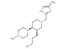 3-[(3R*,4S*)-1-[(4-methyl-1H-imidazol-2-yl)methyl]-4-(4-methylpiperazin-1-yl)piperidin-3-yl]propan-1-ol