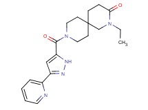 2-ethyl-9-[(3-pyridin-2-yl-1H-pyrazol-5-yl)carbonyl]-2,9-diazaspiro[5.5]undecan-3-one
