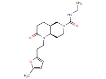 (4aS*,8aR*)-N-ethyl-1-[2-(5-methyl-2-furyl)ethyl]-2-oxooctahydro-1,6-naphthyridine-6(2H)-carboxamide