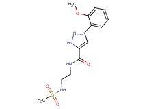 3-(2-methoxyphenyl)-N-{2-[(methylsulfonyl)amino]ethyl}-1H-pyrazole-5-carboxamide