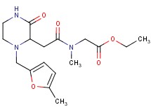 ethyl N-methyl-N-({1-[(5-methyl-2-furyl)methyl]-3-oxo-2-piperazinyl}acetyl)glycinate
