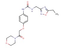 N-[(5-ethyl-1,2,4-oxadiazol-3-yl)methyl]-N'-[4-(2-morpholin-4-yl-2-oxoethoxy)phenyl]urea