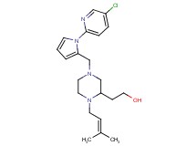 2-[4-{[1-(5-chloro-2-pyridinyl)-1H-pyrrol-2-yl]methyl}-1-(3-methyl-2-buten-1-yl)-2-piperazinyl]ethanol