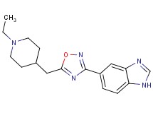 5-{5-[(1-ethyl-4-piperidinyl)methyl]-1,2,4-oxadiazol-3-yl}-1H-benzimidazole