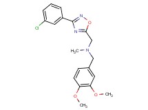 1-[3-(3-chlorophenyl)-1,2,4-oxadiazol-5-yl]-N-(3,4-dimethoxybenzyl)-N-methylmethanamine