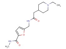 5-({[(1-ethyl-4-piperidinyl)acetyl]amino}methyl)-N-methyl-2-furamide