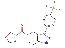 5-(tetrahydro-3-furanylcarbonyl)-3-[4-(trifluoromethyl)phenyl]-4,5,6,7-tetrahydro-1H-pyrazolo[4,3-c]pyridine