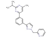 2-isopropyl-4-methyl-6-{3-[1-(2-pyridinylmethyl)-1H-pyrazol-3-yl]phenyl}pyrimidine