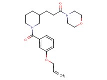 4-(3-{1-[3-(allyloxy)benzoyl]-3-piperidinyl}propanoyl)morpholine