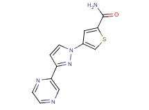 4-(3-pyrazin-2-yl-1H-pyrazol-1-yl)thiophene-2-carboxamide