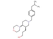 3-[(3R*,4S*)-1-(4-isobutylbenzyl)-4-morpholin-4-ylpiperidin-3-yl]propan-1-ol