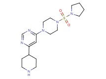4-piperidin-4-yl-6-[4-(pyrrolidin-1-ylsulfonyl)piperazin-1-yl]pyrimidine