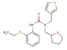 N'-[2-(ethylthio)phenyl]-N-(tetrahydrofuran-2-ylmethyl)-N-(3-thienylmethyl)urea