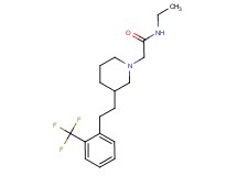 N-ethyl-2-(3-{2-[2-(trifluoromethyl)phenyl]ethyl}-1-piperidinyl)acetamide