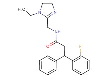 N-[(1-ethyl-1H-imidazol-2-yl)methyl]-3-(2-fluorophenyl)-3-phenylpropanamide