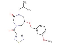 1-isobutyl-6-[(3-methoxybenzyl)oxy]-4-(1,2,5-thiadiazol-3-ylcarbonyl)-1,4-diazepan-2-one