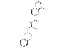 N-[2-(3,4-dihydro-2(1H)-isoquinolinyl)-1-methylethyl]-8-fluoro-2-quinolinecarboxamide