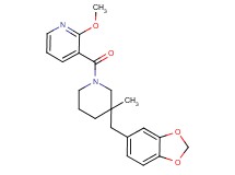 3-{[3-(1,3-benzodioxol-5-ylmethyl)-3-methylpiperidin-1-yl]carbonyl}-2-methoxypyridine