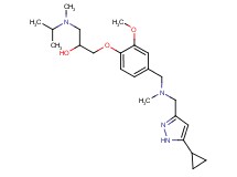1-(4-{[[(5-cyclopropyl-1H-pyrazol-3-yl)methyl](methyl)amino]methyl}-2-methoxyphenoxy)-3-[isopropyl(methyl)amino]-2-propanol