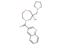 6-(pyrrolidin-1-ylmethyl)-4-(quinolin-3-ylcarbonyl)-1,4-oxazepan-6-ol