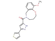 10-methoxy-5-{[3-(3-thienyl)-1H-pyrazol-5-yl]carbonyl}-3,4,5,6-tetrahydro-2H-1,5-benzoxazocine