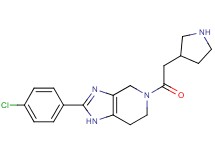 2-(4-chlorophenyl)-5-(3-pyrrolidinylacetyl)-4,5,6,7-tetrahydro-1H-imidazo[4,5-c]pyridine dihydrochloride