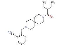 2-{[9-(2-ethylbutanoyl)-3,9-diazaspiro[5.5]undec-3-yl]methyl}benzonitrile