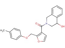 2-{2-[(4-methylphenoxy)methyl]-3-furoyl}-1,2,3,4-tetrahydroisoquinolin-4-ol