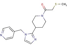 4-[(2-{1-[(methylthio)acetyl]-4-piperidinyl}-1H-imidazol-1-yl)methyl]pyridine