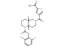 1-(4-{[(4aR*,8aS*)-1-[(2-chloro-6-fluorophenyl)acetyl]octahydro-1,6-naphthyridin-6(2H)-yl]carbonyl}-2-thienyl)ethanone
