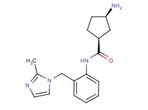(1S*,3R*)-3-amino-N-{2-[(2-methyl-1H-imidazol-1-yl)methyl]phenyl}cyclopentanecarboxamide