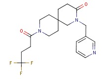 2-(pyridin-3-ylmethyl)-9-(4,4,4-trifluorobutanoyl)-2,9-diazaspiro[5.5]undecan-3-one
