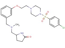 5-{[[3-(2-{4-[(4-chlorophenyl)sulfonyl]-1-piperazinyl}ethoxy)benzyl](methyl)amino]methyl}-2-pyrrolidinone
