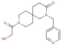 9-glycoloyl-2-(pyridin-4-ylmethyl)-2,9-diazaspiro[5.5]undecan-3-one