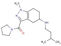 1-methyl-N-(3-methylbutyl)-3-(1-pyrrolidinylcarbonyl)-4,5,6,7-tetrahydro-1H-indazol-5-amine
