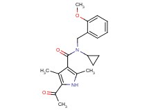 5-acetyl-N-cyclopropyl-N-(2-methoxybenzyl)-2,4-dimethyl-1H-pyrrole-3-carboxamide