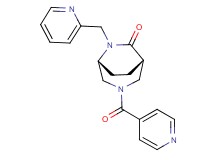 (1S*,5R*)-3-isonicotinoyl-6-(2-pyridinylmethyl)-3,6-diazabicyclo[3.2.2]nonan-7-one