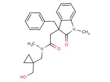 2-(3-benzyl-1-methyl-2-oxo-2,3-dihydro-1H-indol-3-yl)-N-{[1-(hydroxymethyl)cyclopropyl]methyl}-N-methylacetamide