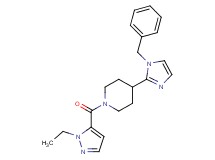 4-(1-benzyl-1H-imidazol-2-yl)-1-[(1-ethyl-1H-pyrazol-5-yl)carbonyl]piperidine