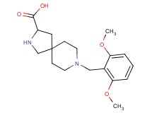 8-(2,6-dimethoxybenzyl)-2,8-diazaspiro[4.5]decane-3-carboxylic acid