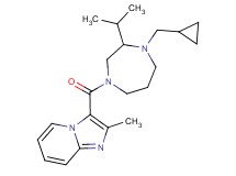 3-{[4-(cyclopropylmethyl)-3-isopropyl-1,4-diazepan-1-yl]carbonyl}-2-methylimidazo[1,2-a]pyridine