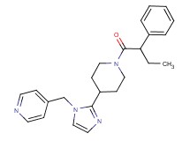 4-({2-[1-(2-phenylbutanoyl)piperidin-4-yl]-1H-imidazol-1-yl}methyl)pyridine