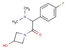 1-[(dimethylamino)(4-fluorophenyl)acetyl]-3-azetidinol