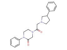 1-phenyl-4-[(3-phenyl-1-pyrrolidinyl)acetyl]-2-piperazinone