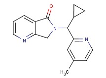 6-[cyclopropyl(4-methylpyridin-2-yl)methyl]-6,7-dihydro-5H-pyrrolo[3,4-b]pyridin-5-one