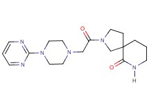 2-{[4-(2-pyrimidinyl)-1-piperazinyl]acetyl}-2,7-diazaspiro[4.5]decan-6-one