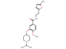 3-[(1-isopropylpiperidin-4-yl)oxy]-4-methoxy-N-[2-(5-methyl-2-furyl)ethyl]benzamide