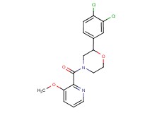 2-(3,4-dichlorophenyl)-4-[(3-methoxypyridin-2-yl)carbonyl]morpholine